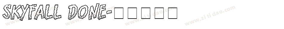 SkyFall Done字体转换